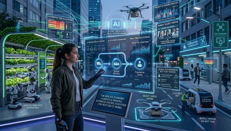 AI algorithm managing gig workers on delivery and rideshare apps